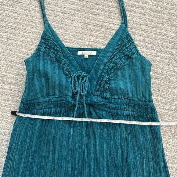 Z Supply Divinity Maxi Dress Teal - Picture 5 of 6